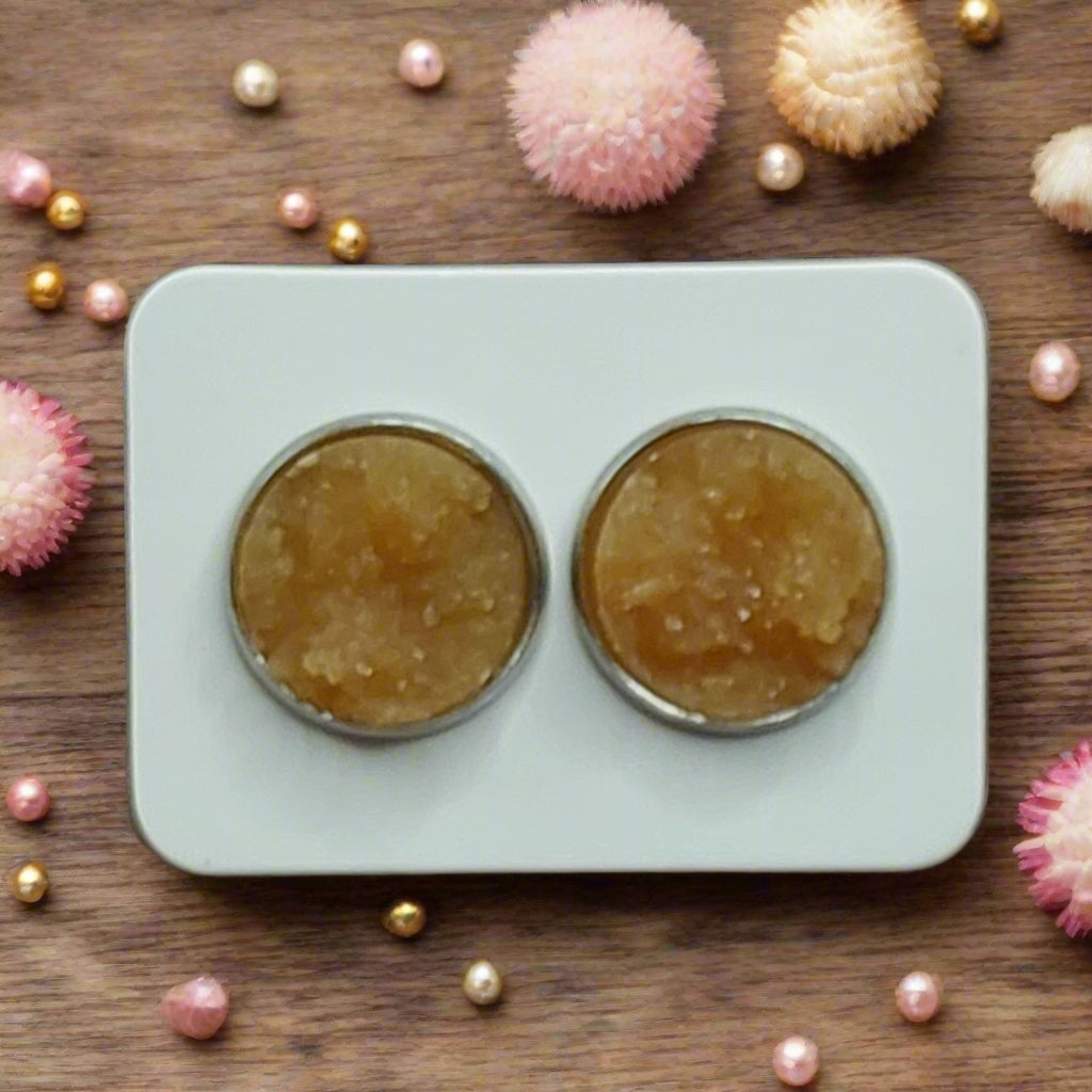 Caramel Imitation Druzy Earrings (14mm)