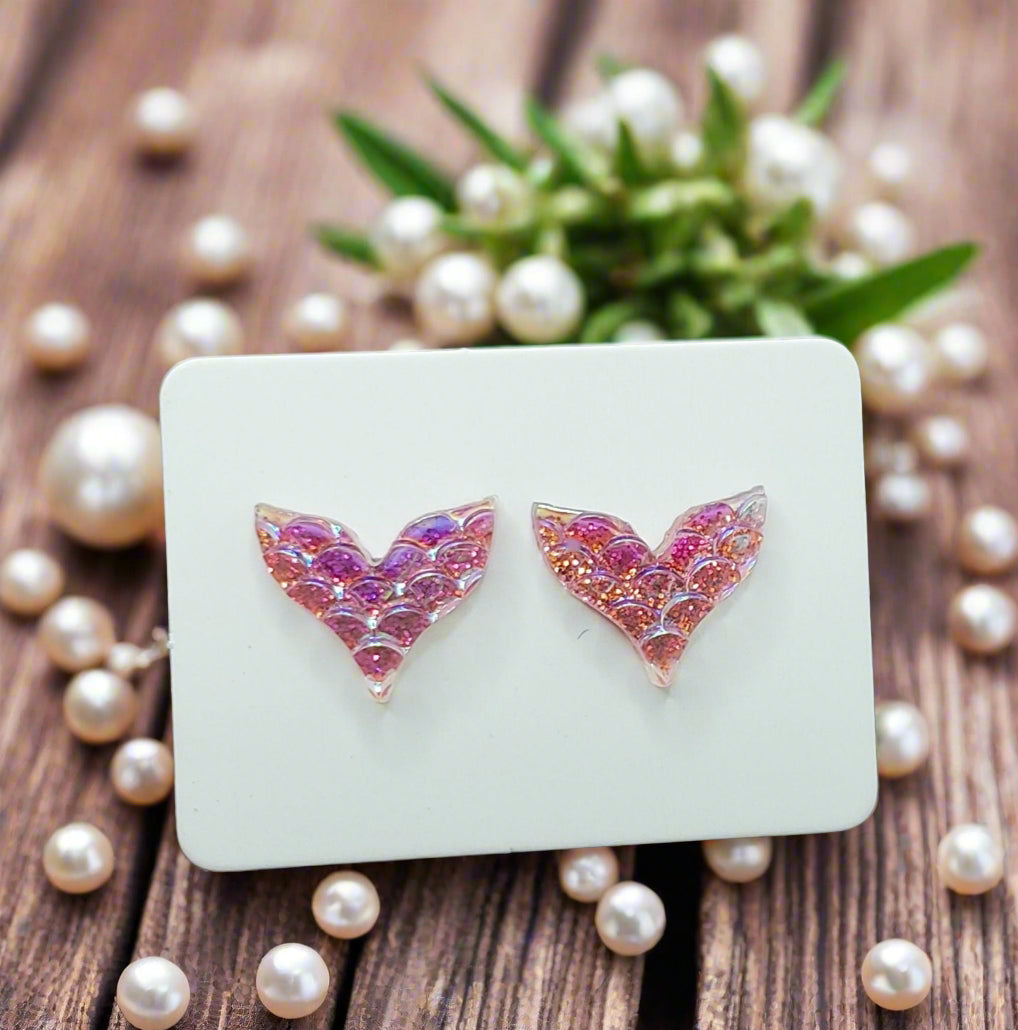 Mermaid Tail Earrings (11mm)