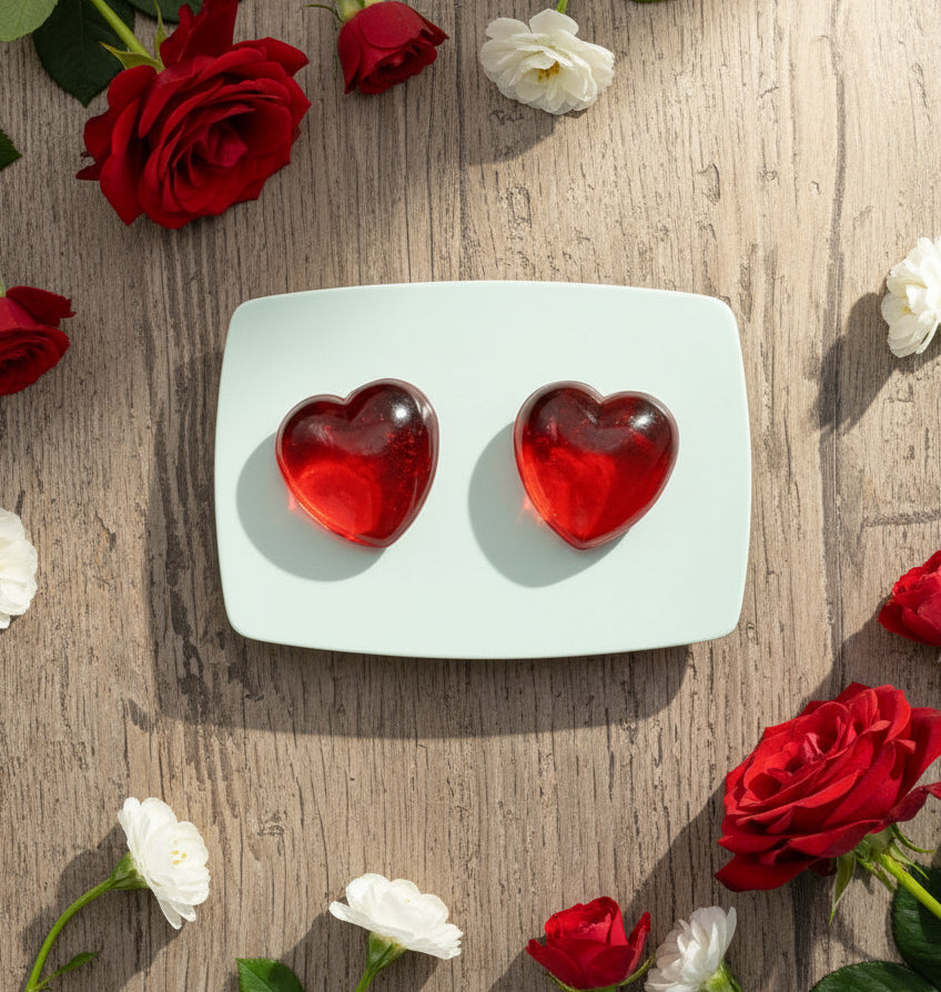 Red Heart Earrings (12mm)