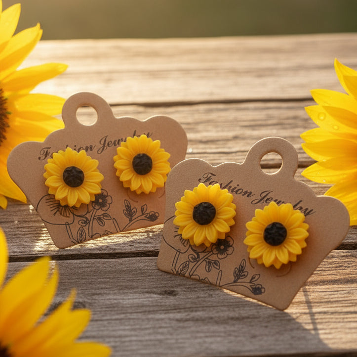 Sunflower Earrings (15mm)