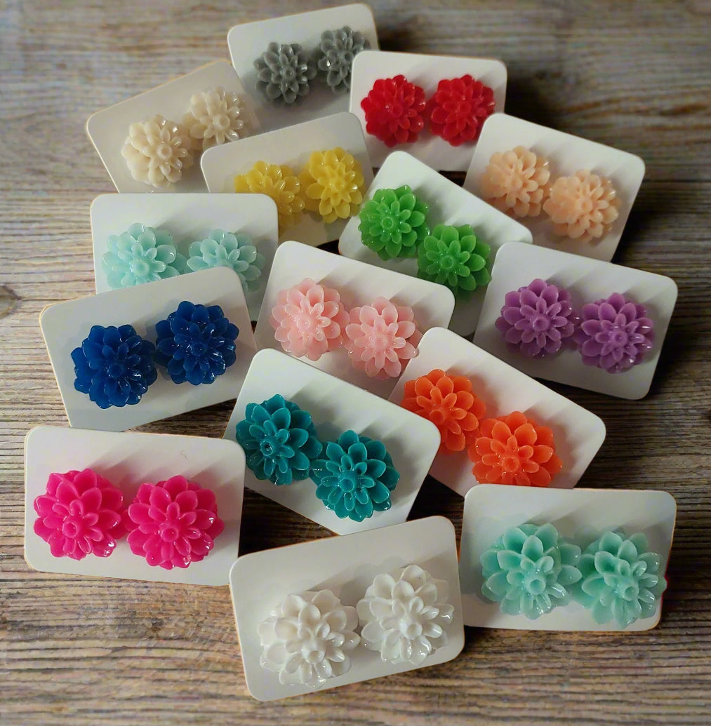 Flower Earrings (15mm)
