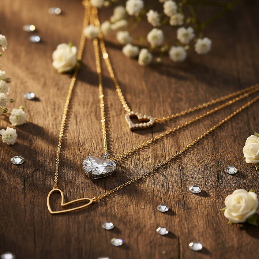 Layered Hearts Necklace