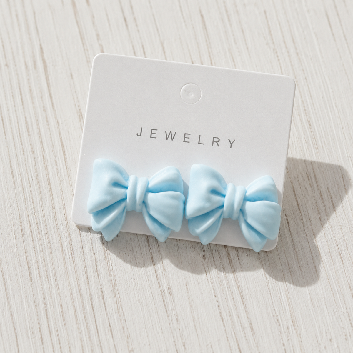 Blue Bow Earrings (18x26mm)