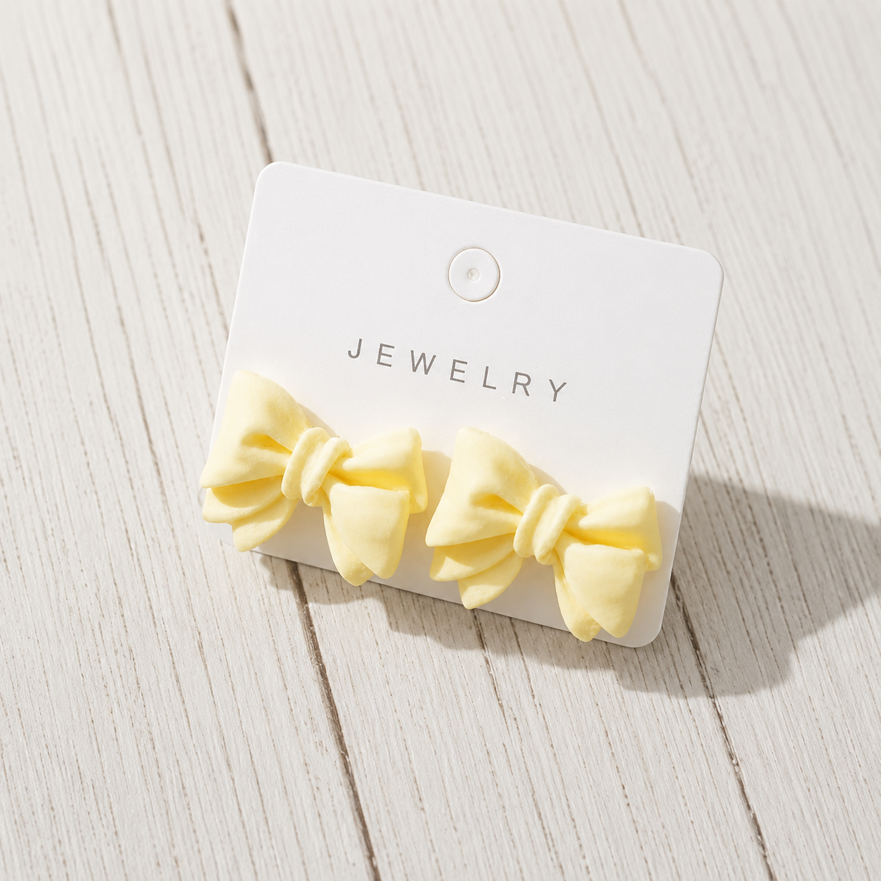 Yellow Bow Earrings (18x26mm)