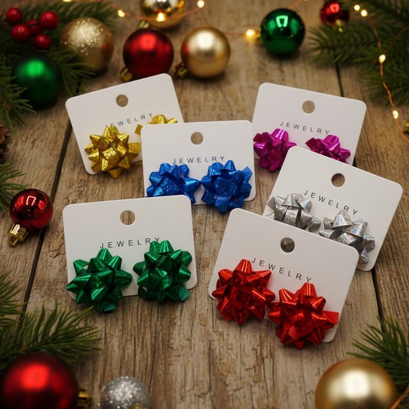 Gift Bow Earrings