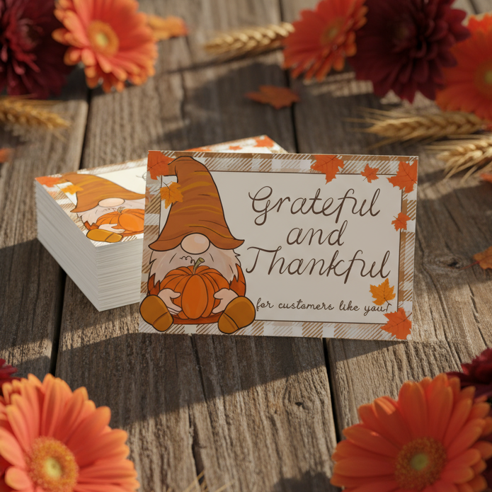Grateful & Thankful for Customers Like You Cards