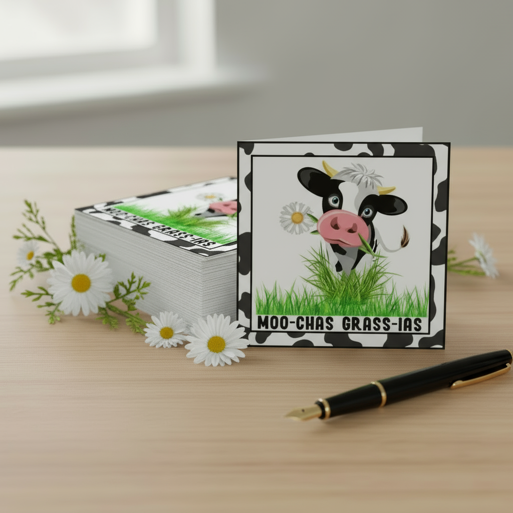 Moo-Chas Grass-ias Cards