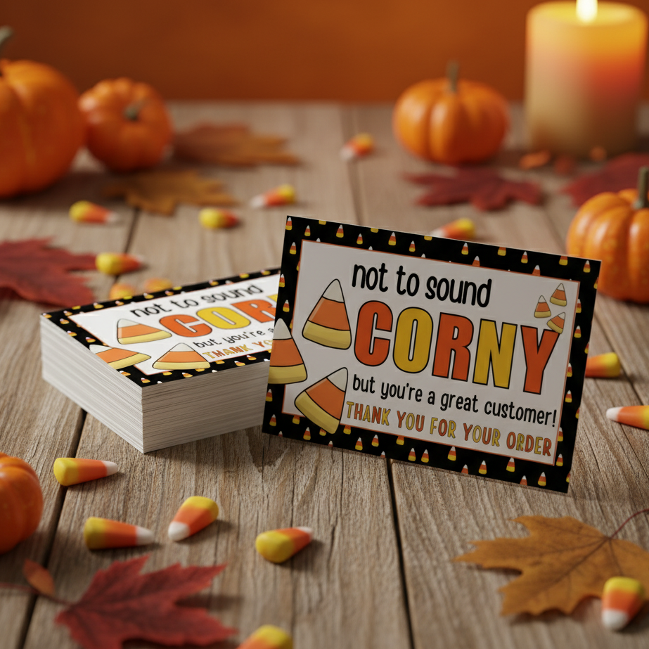 Not to Sound Corny, but You're a Great Customer Cards