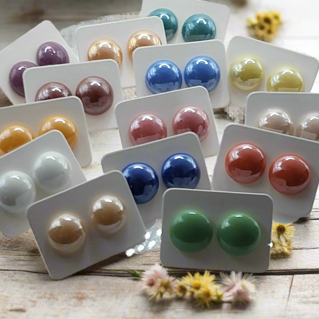 Porcelain Earrings (13mm)