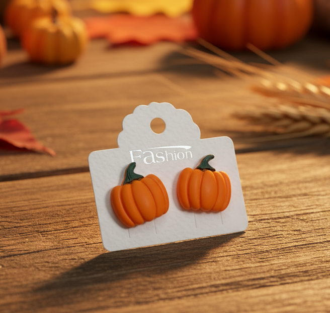 Pumpkin Earrings (18mm)