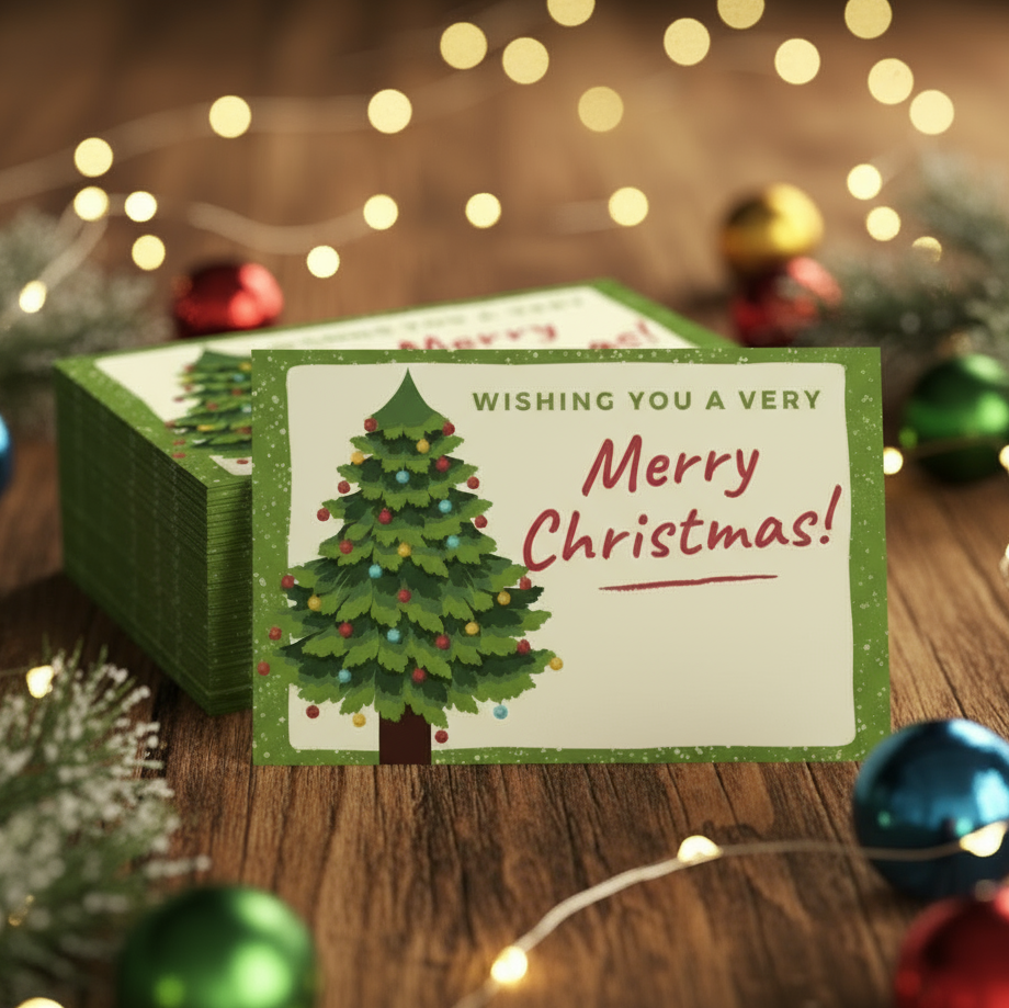 Wishing You A Very Merry Christmas Cards