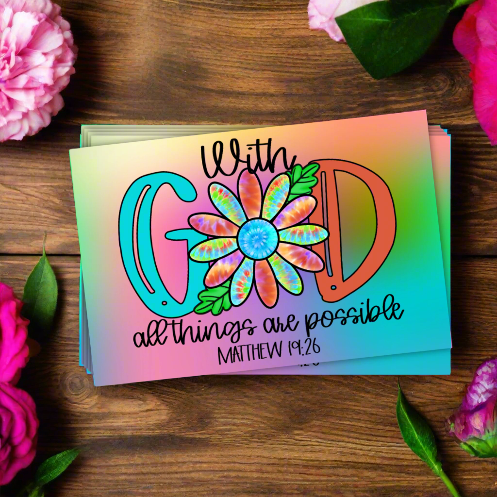 With God All Things Are Possible Cards