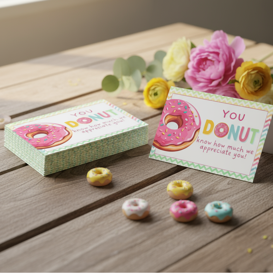 You DONUT Know How Much We Appreciate You Cards