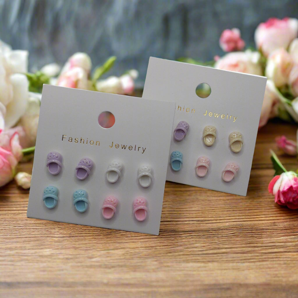 Clog Earrings (4 pair set)
