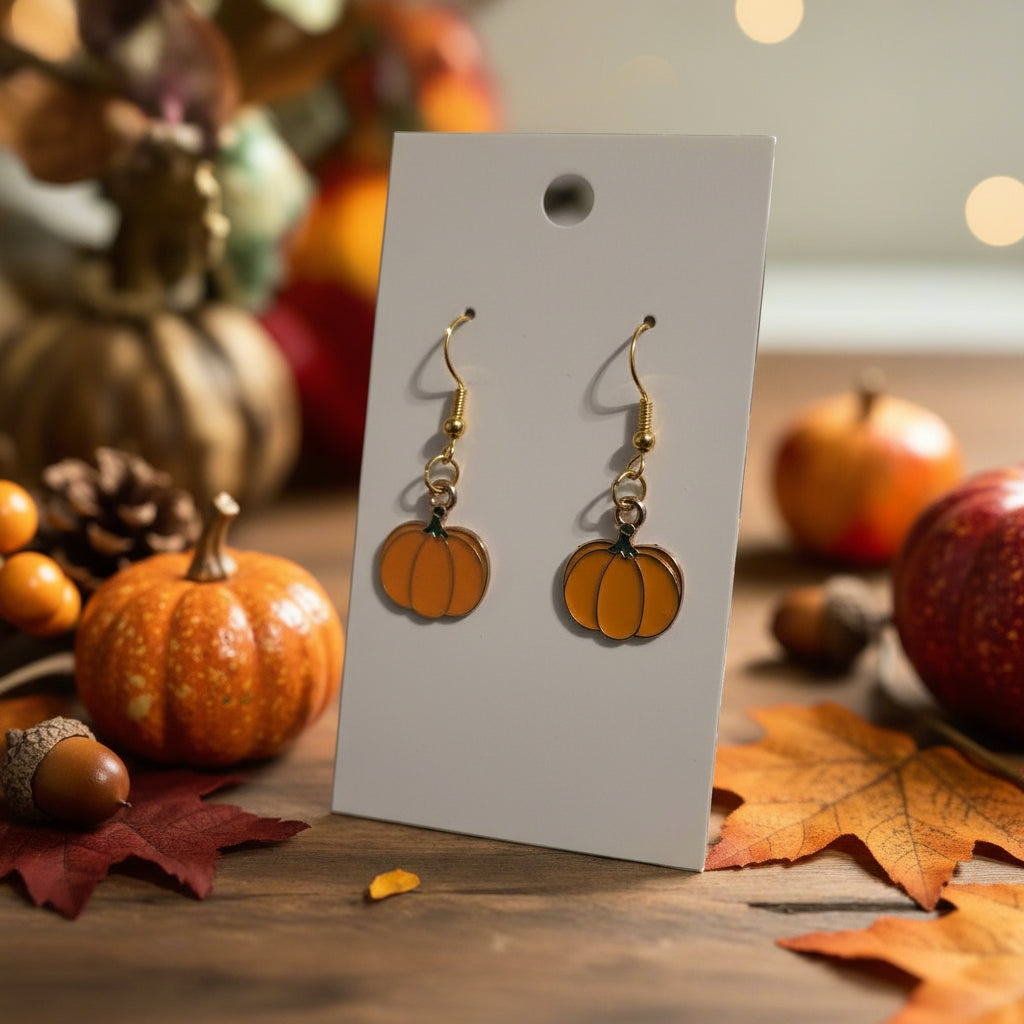 Pumpkin Dangle Earrings