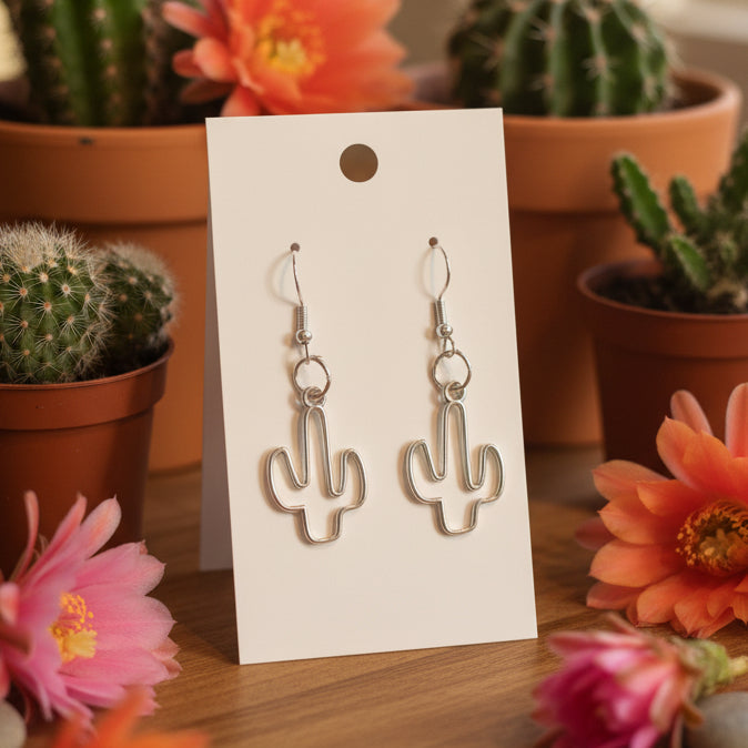 Cactus Dangle Earrings
