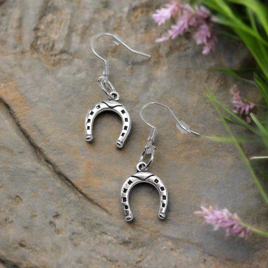 Horseshoe Dangle Earrings