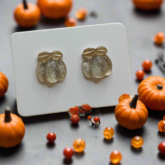 Pumpkin Earrings (9mm)