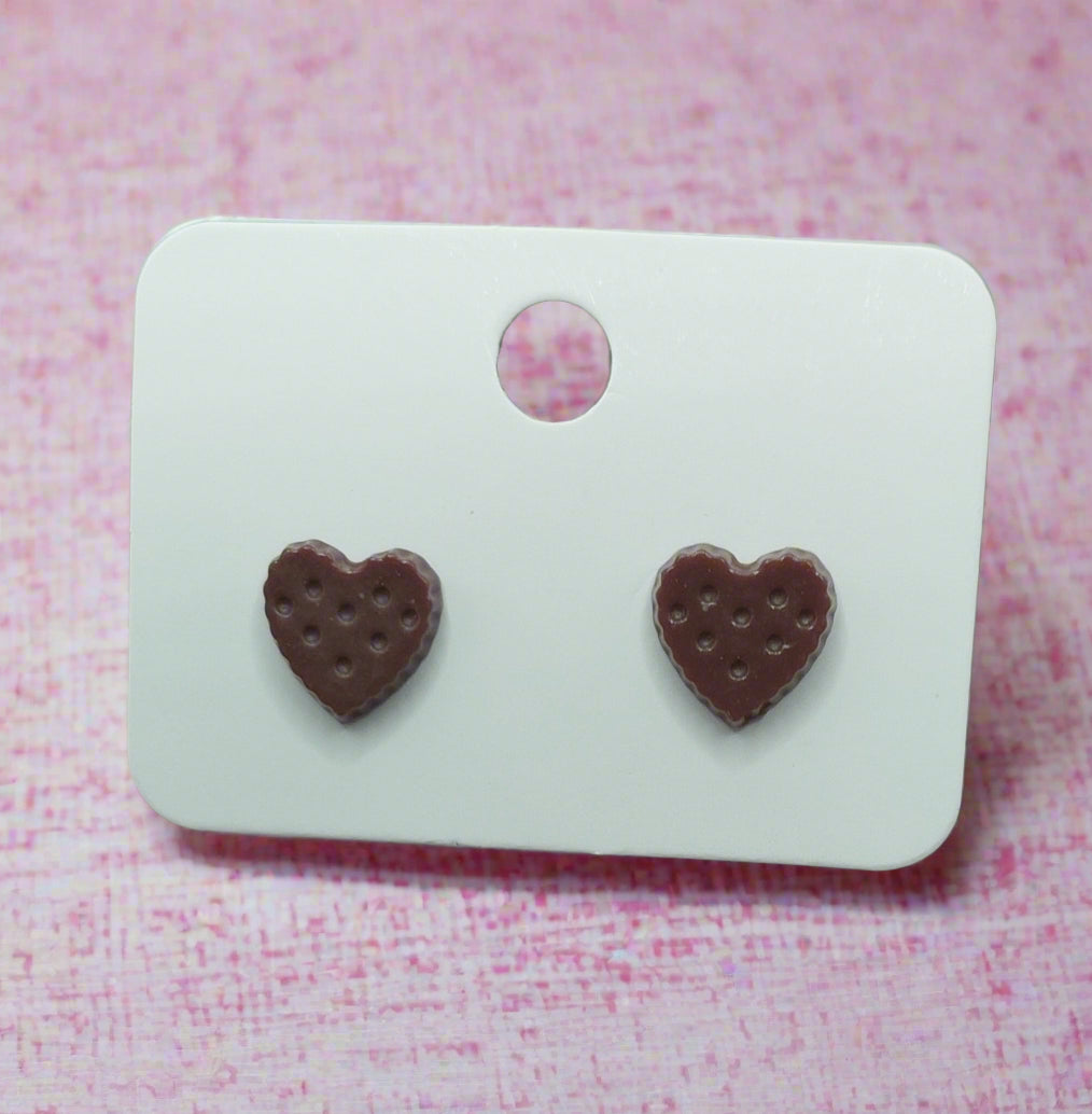 Cookie Heart Earrings