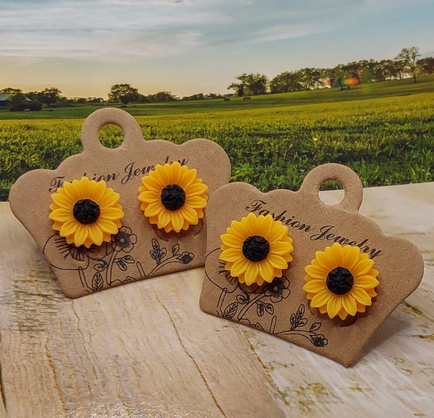 Sunflower Earrings (15mm)