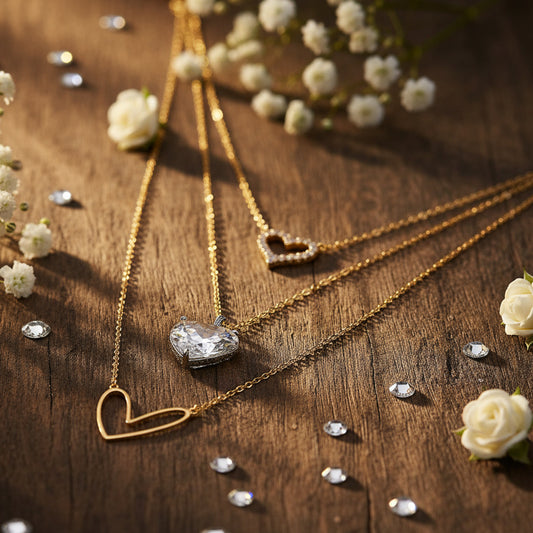 Layered Hearts Necklace