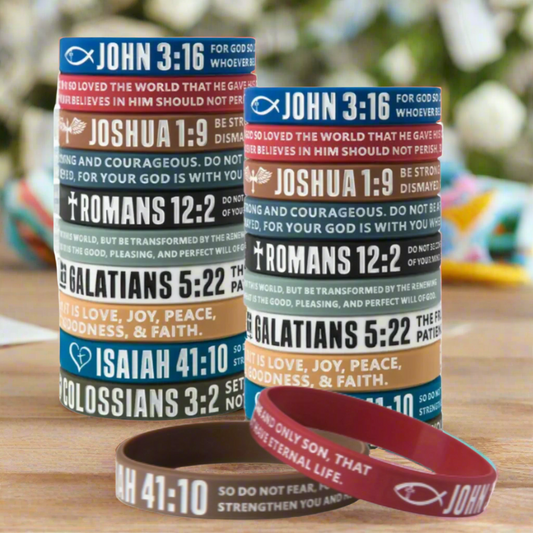 Bible Verse Silicone Bracelets