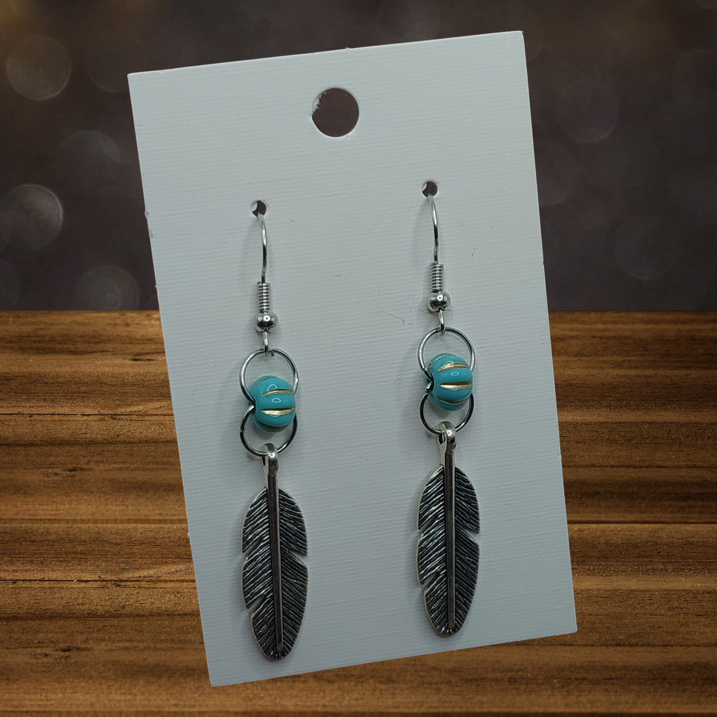 Feather Dangle Earrings