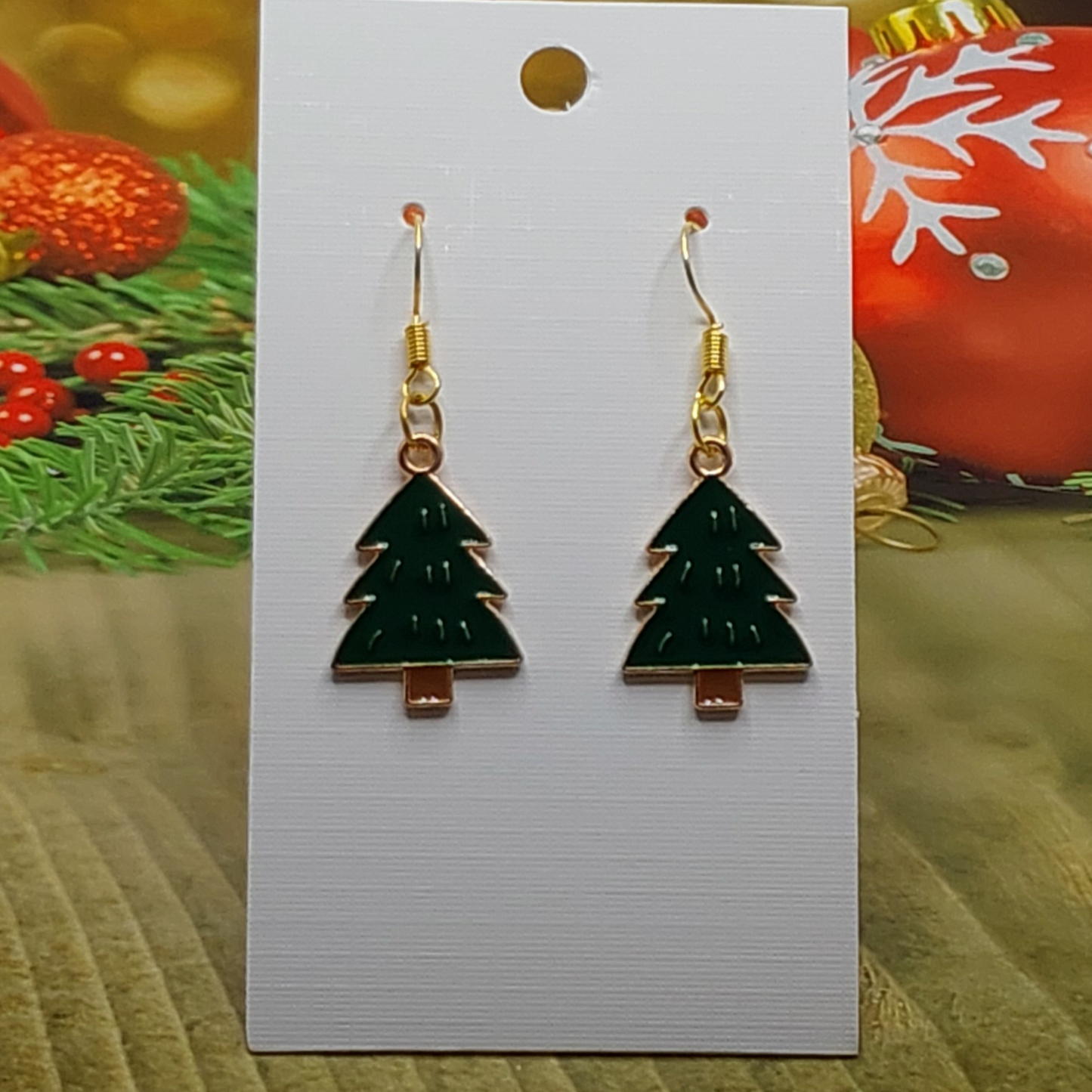 Festive Fir Dangle Earrings