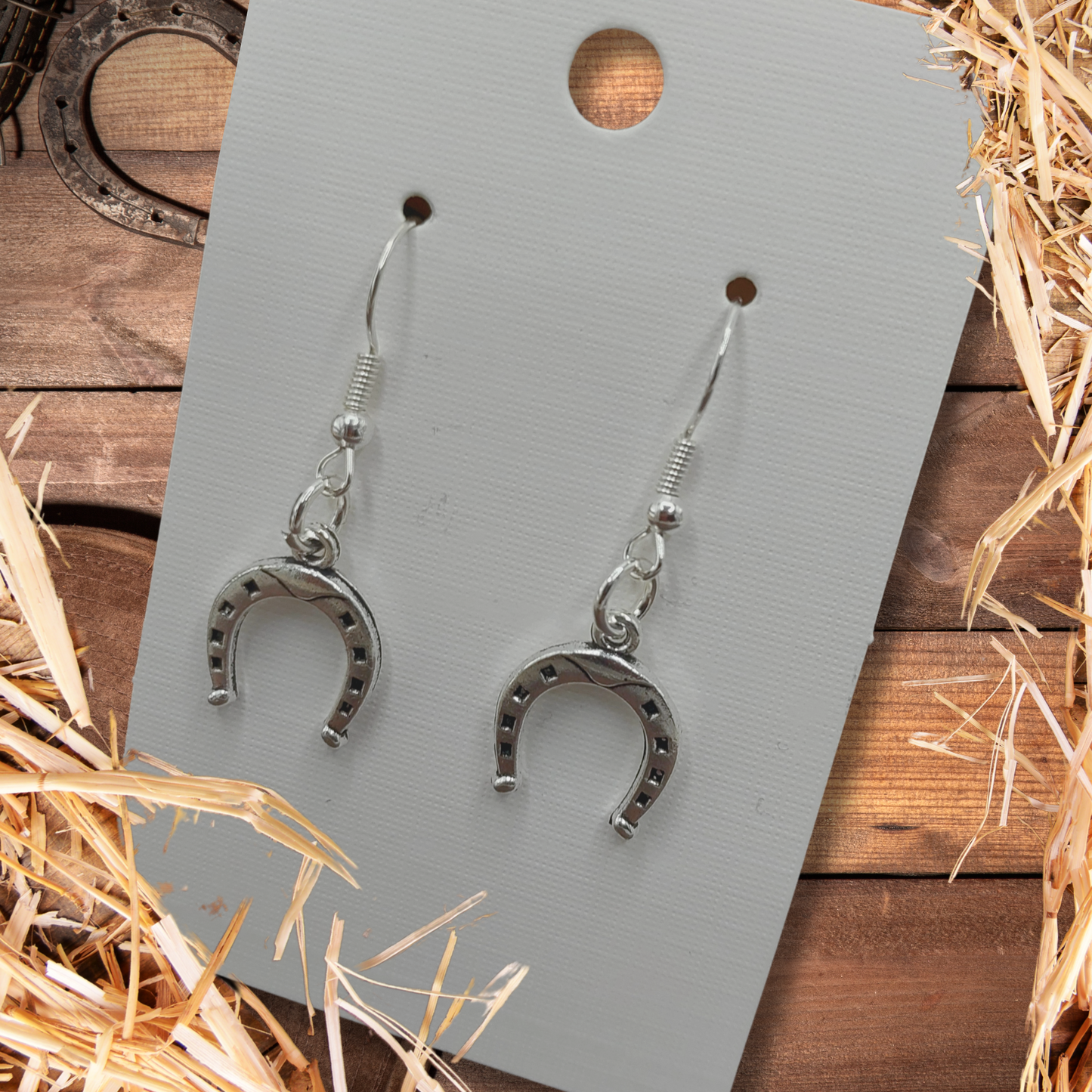 Horseshoes Dangle Earrings