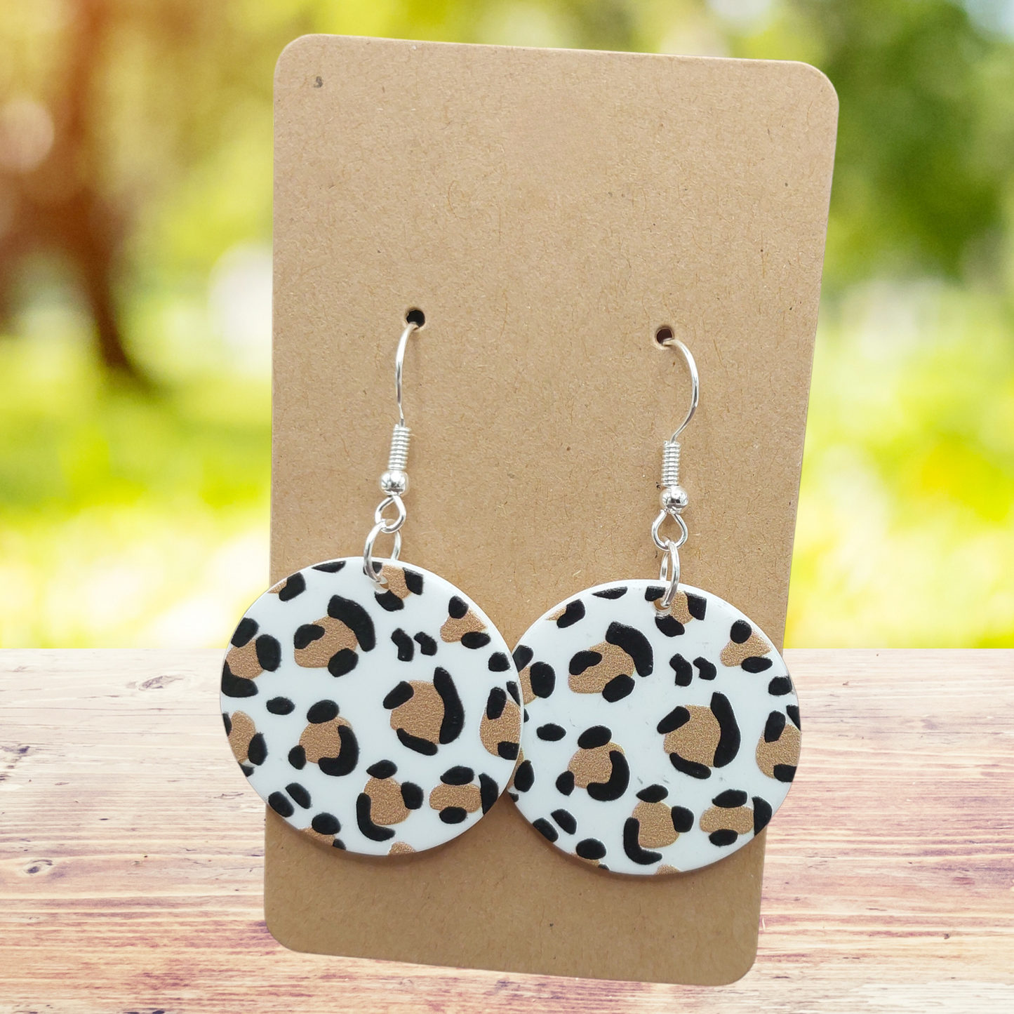 Leopard Pattern Dangle Earrings