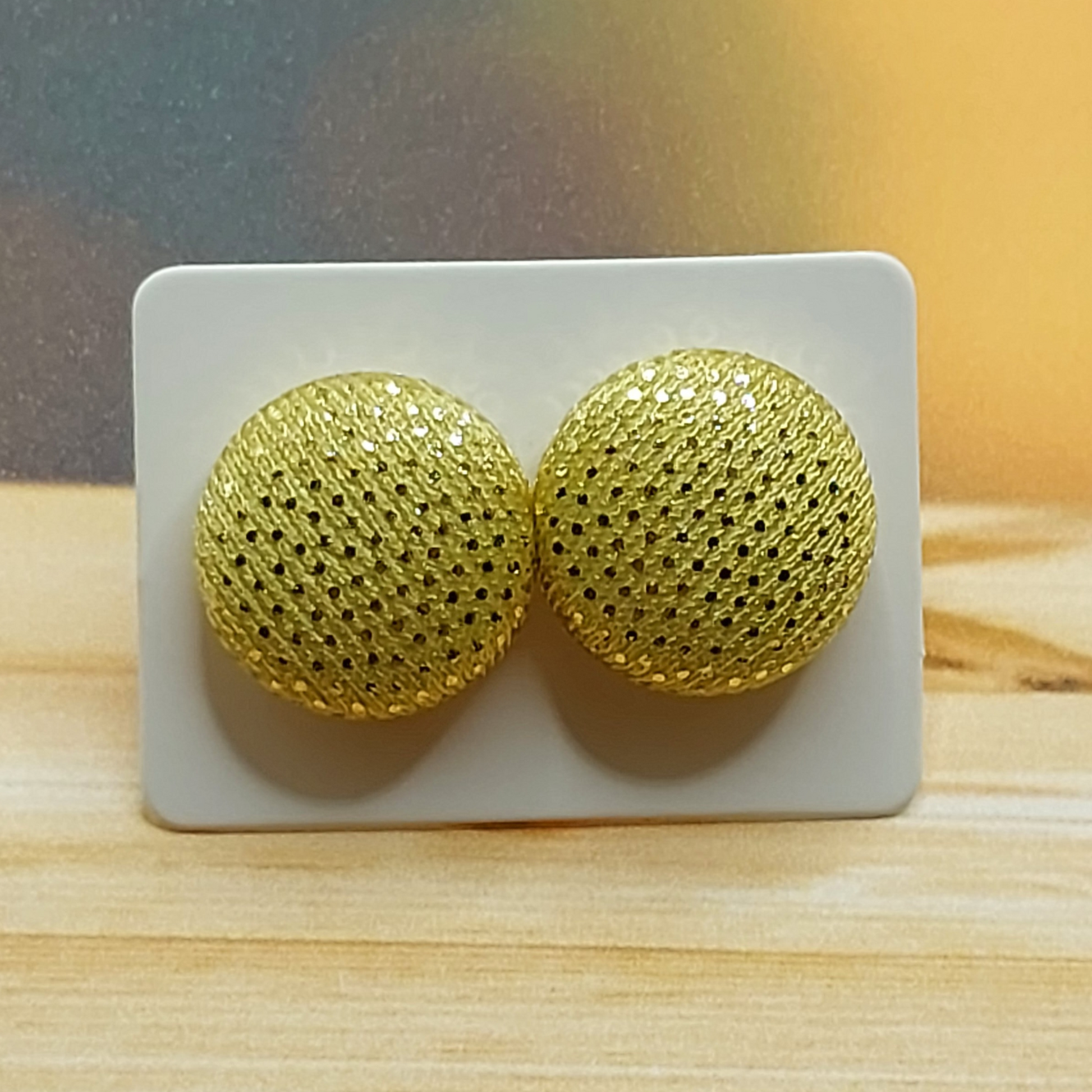 Fabric 2025 stud earrings