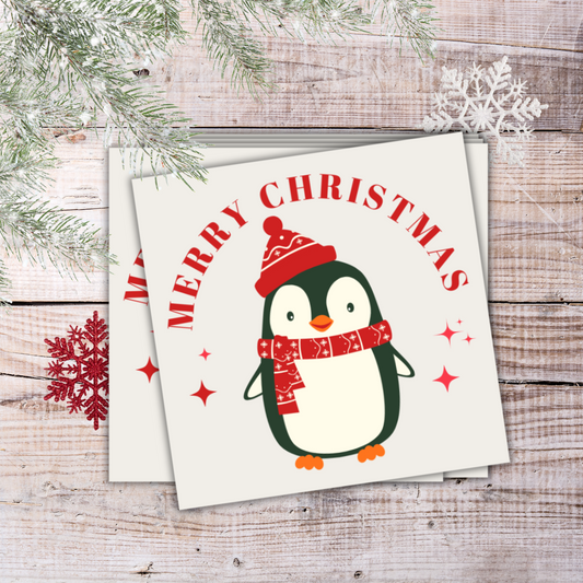 Merry Christmas Penguin Cards