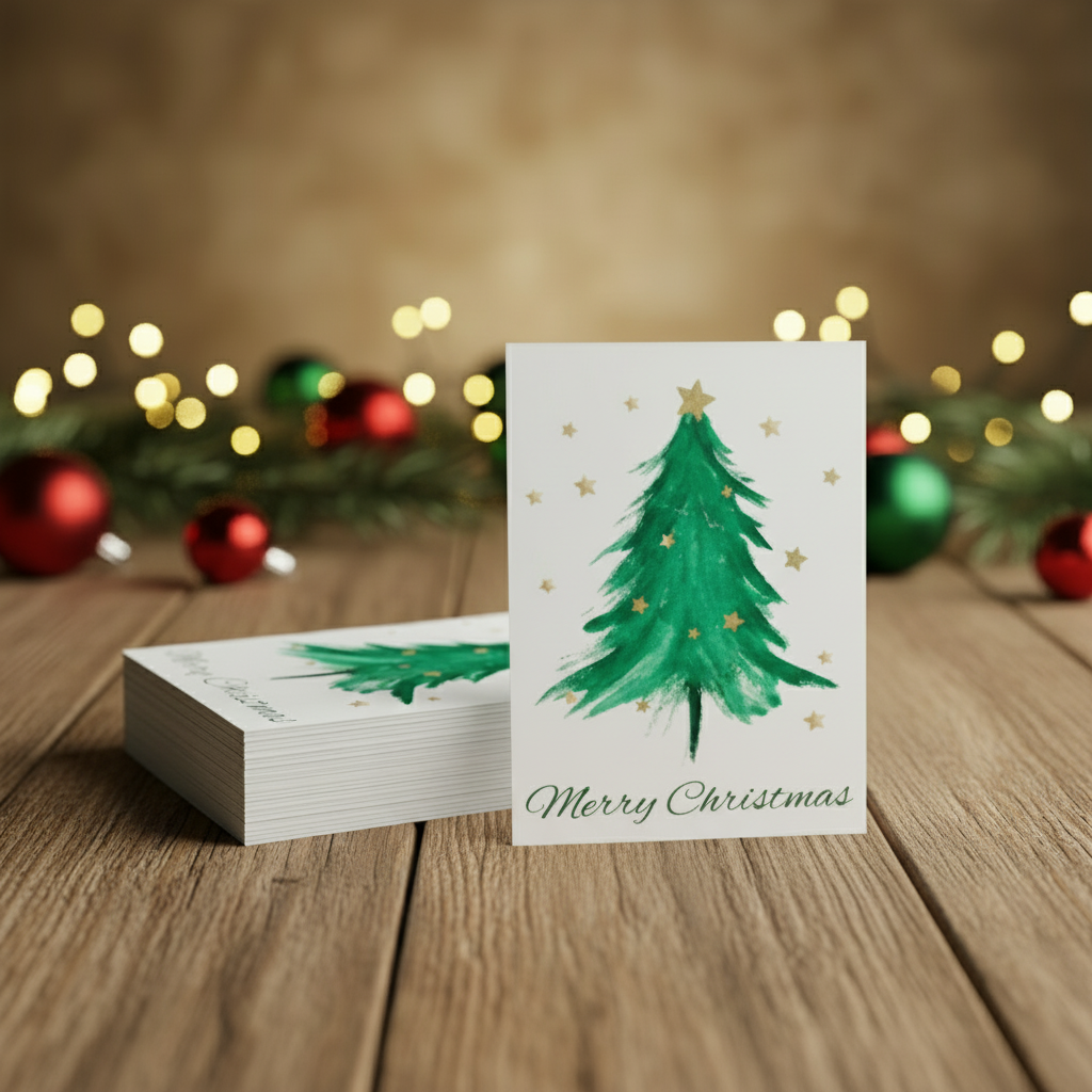 Merry Christmas Cards (Pack of 10)