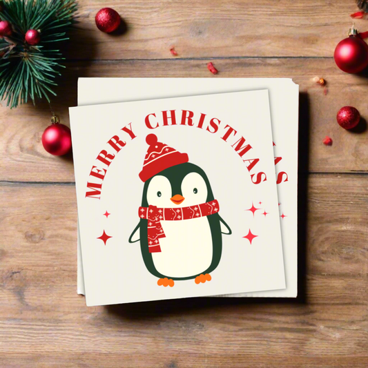 Merry Christmas Penguin Cards