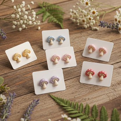 Mushroom Earrings (11mm)