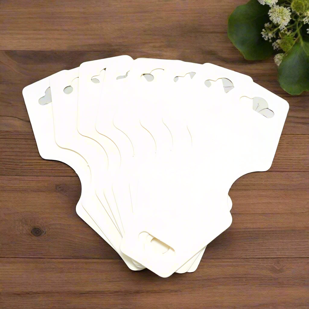 Necklace/Keyring Display Cards, Pack of 25