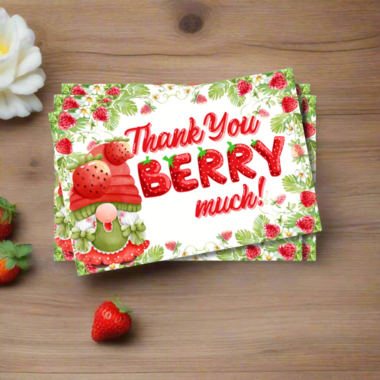 Thank You Berry Much Cards