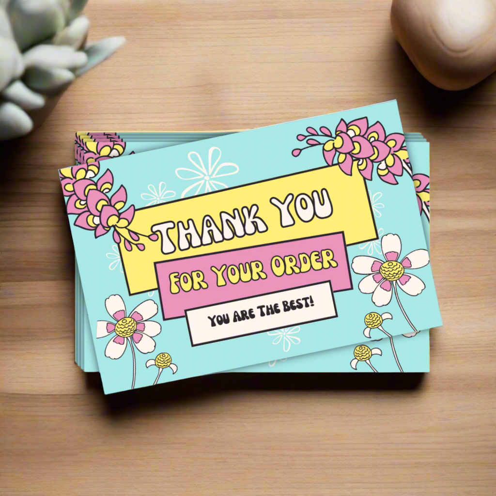 Thank You For Your Order - You Are the Best Cards
