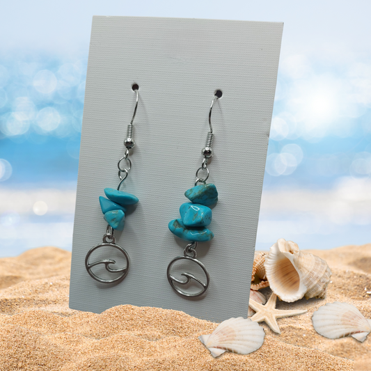 Wave Dangle Earrings