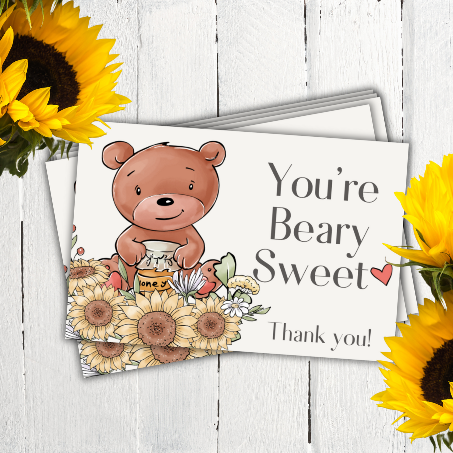 You're Beary Sweet, Thank You Cards