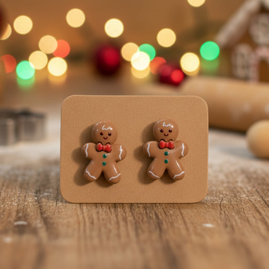 Gingerbread Earrings (14mm)