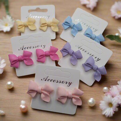 Pastel Bow Earrings