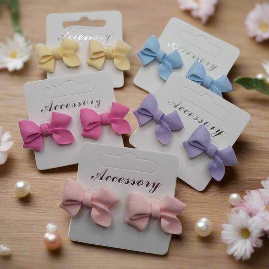 Pastel Bow Earrings