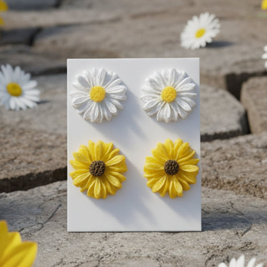 Sunflowers & Daisies Earring Set