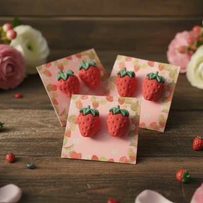 Strawberry Earrings (17mmx23mm)