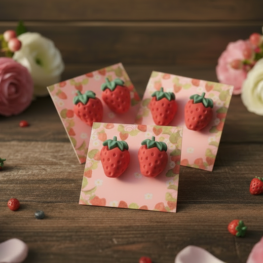 Strawberry Earrings (17mmx23mm)