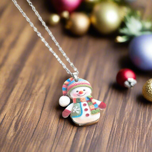 Snowman Necklace