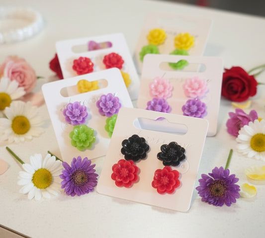 15mm Flower Earring Set