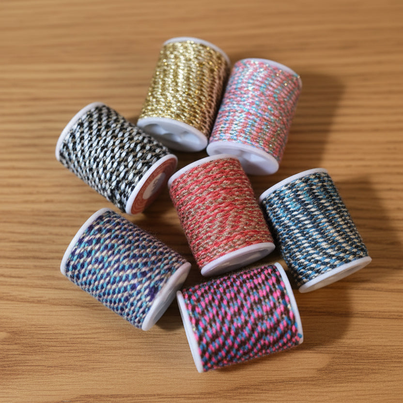 Assorted Beading/Craft Cord, 7 Rolls