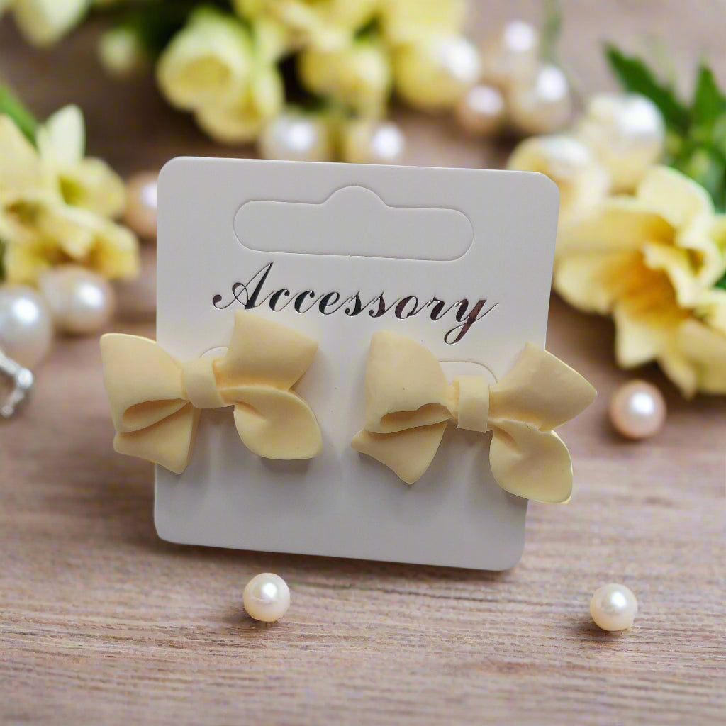 Pastel Bow Earrings